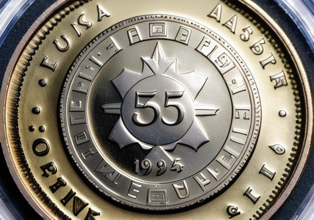 Close-up of tucano design on 1994 50 centavos coin