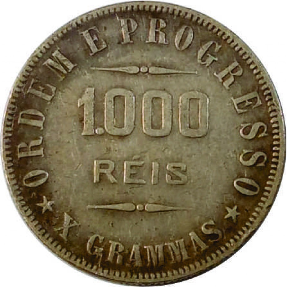 Moeda De 1000 Réis De 1909